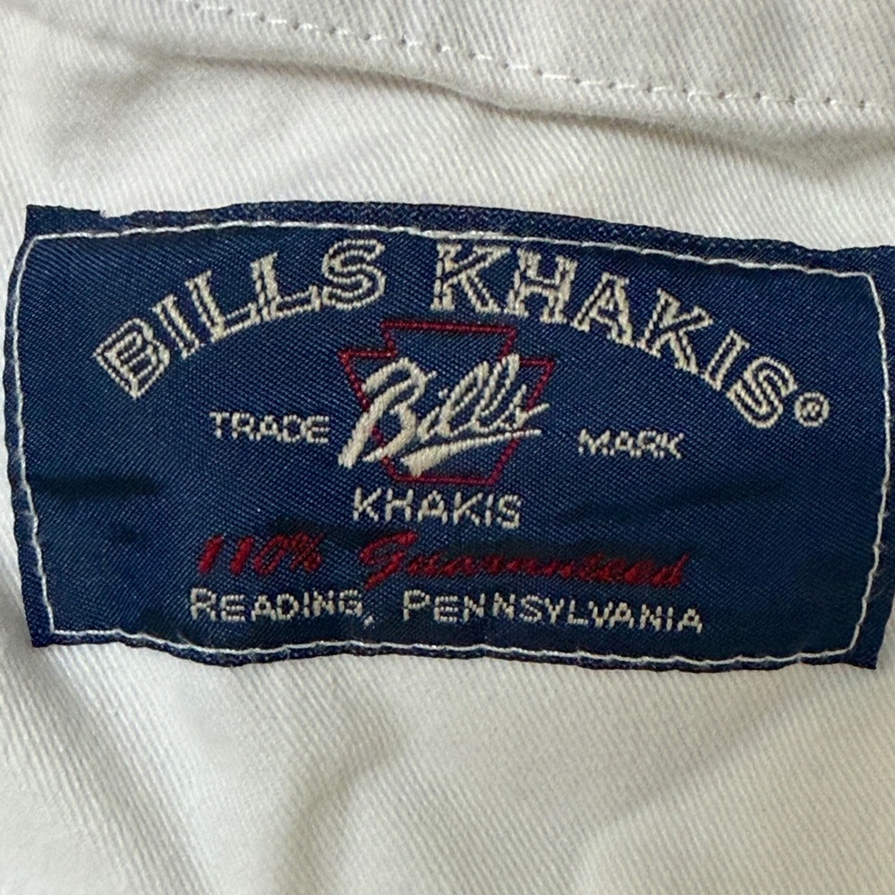 Bills Khakis M1 Pleated Trousers Mens 35 Khaki Tan Cotton Made in USA Cuffed - Picture 4 of 15